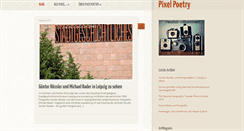 Desktop Screenshot of pixelpoetry.de